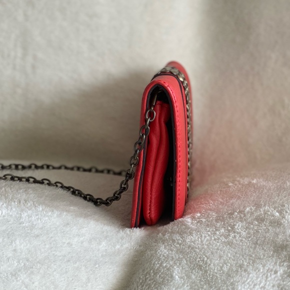 Street Level Orange/Coral Studded Purse - Picture 5 of 11